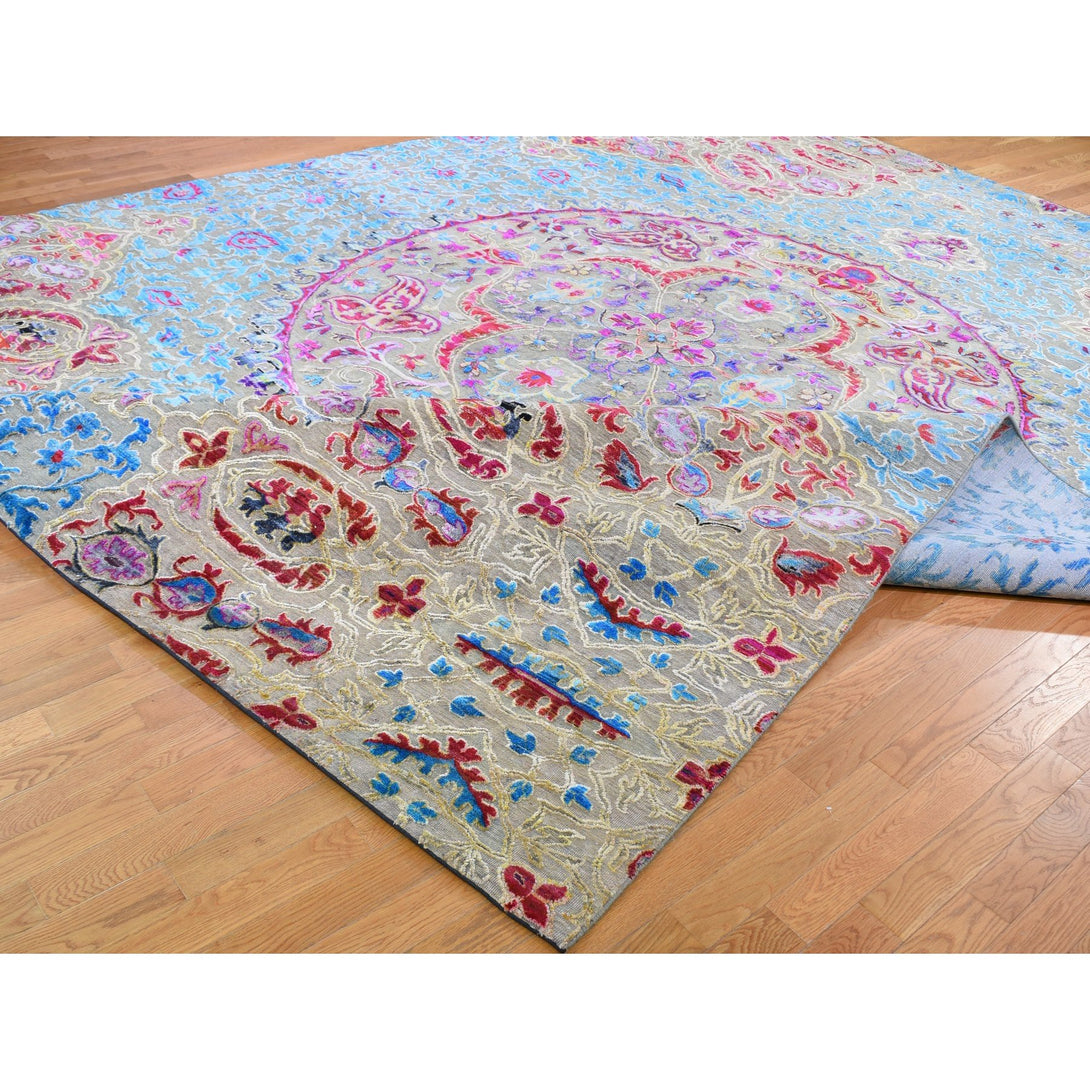 Hand Knotted Transitional Area Rug > Design# CCSR59264 > Size: 11'-10" x 15'-0"