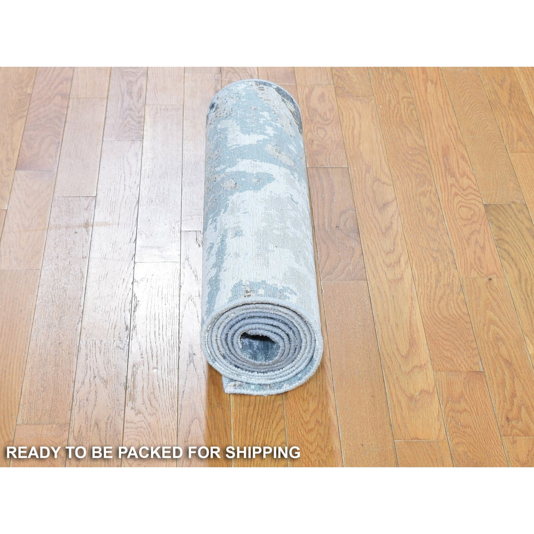 Hand Knotted Modern and Contemporary Runner > Design# CCSR59348 > Size: 2'-6" x 10'-0"