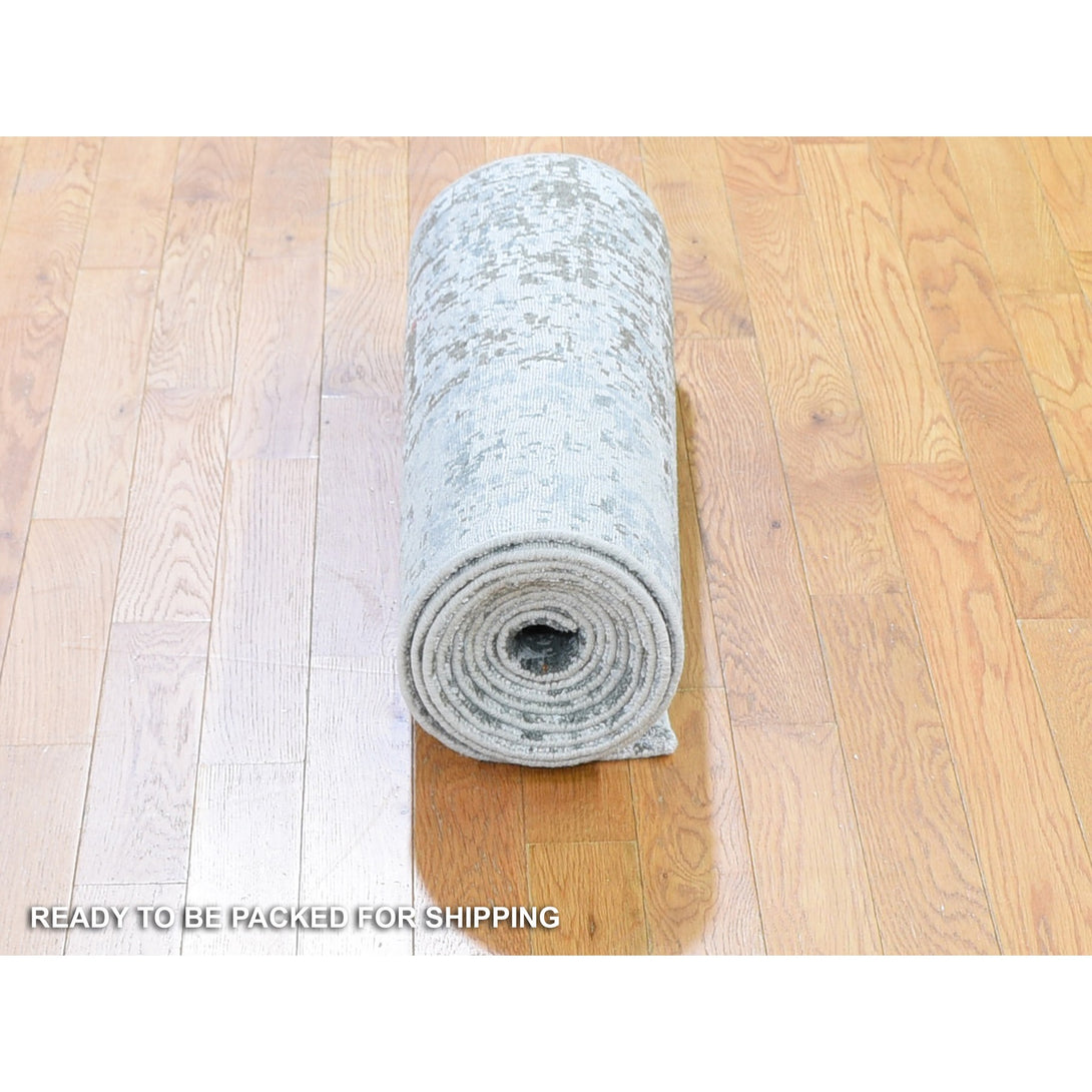 Hand Knotted Modern and Contemporary Runner > Design# CCSR59349 > Size: 2'-6" x 12'-1"