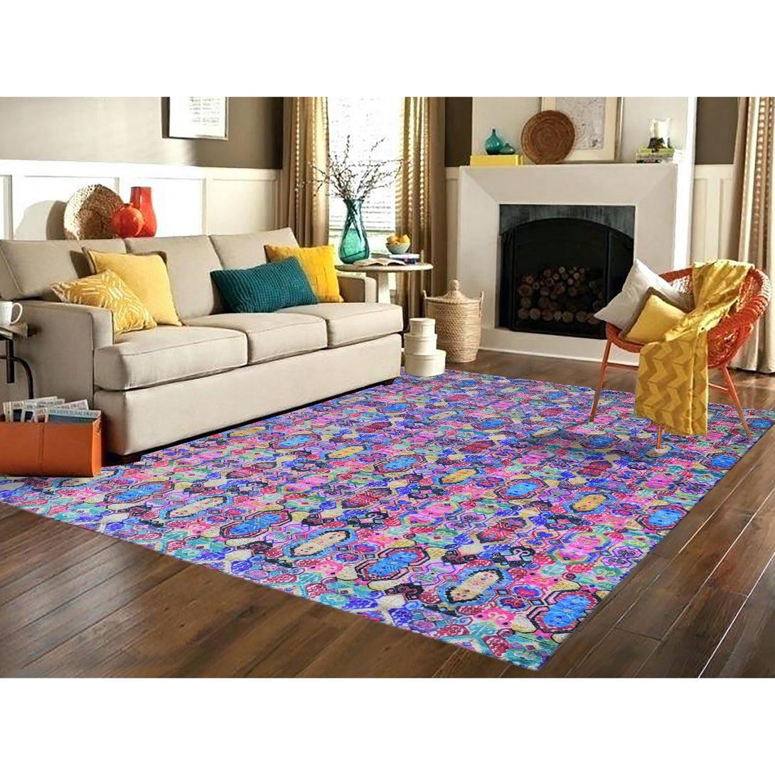 Hand Knotted Modern and Contemporary Area Rug > Design# CCSR59460 > Size: 8'-10" x 12'-0"
