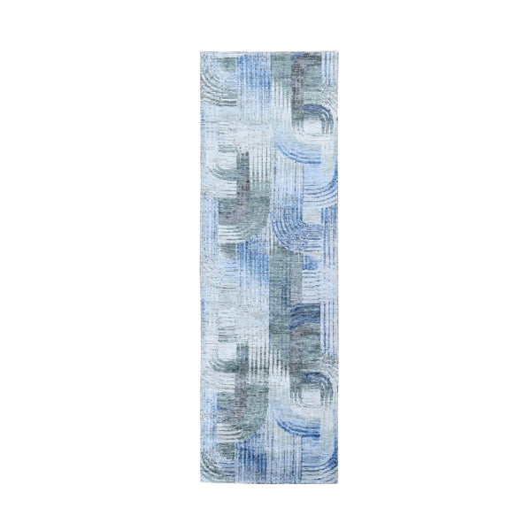 Hand Knotted Modern and Contemporary Runner > Design# CCSR59485 > Size: 2'-7" x 8'-3"