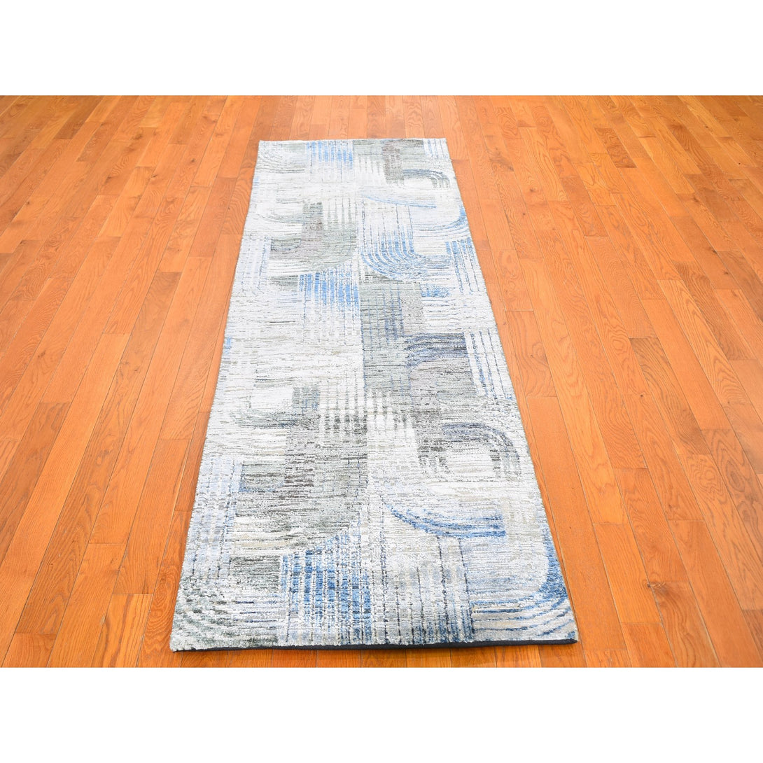 Hand Knotted Modern and Contemporary Runner > Design# CCSR59488 > Size: 2'-7" x 10'-4"