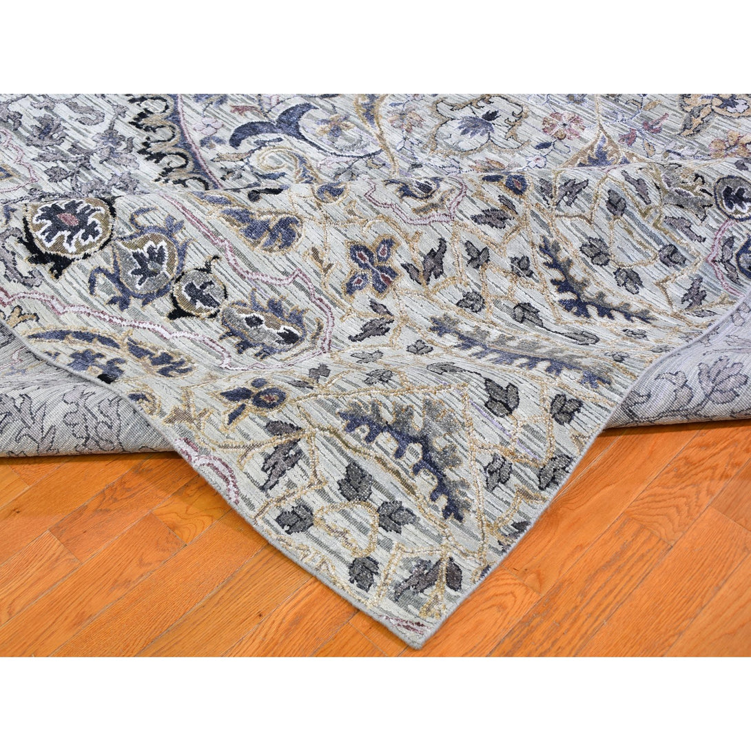 Hand Knotted Transitional Area Rug > Design# CCSR59493 > Size: 10'-0" x 14'-2"