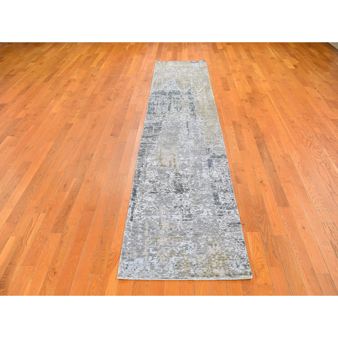 Hand Knotted Modern and Contemporary Runner > Design# CCSR59617 > Size: 2'-5" x 12'-1"