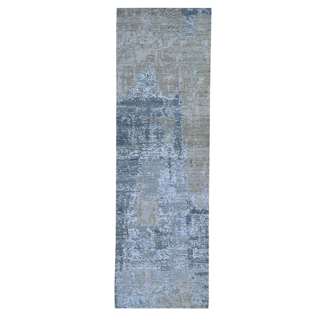 Hand Knotted Modern and Contemporary Runner > Design# CCSR59623 > Size: 2'-6" x 12'-3"