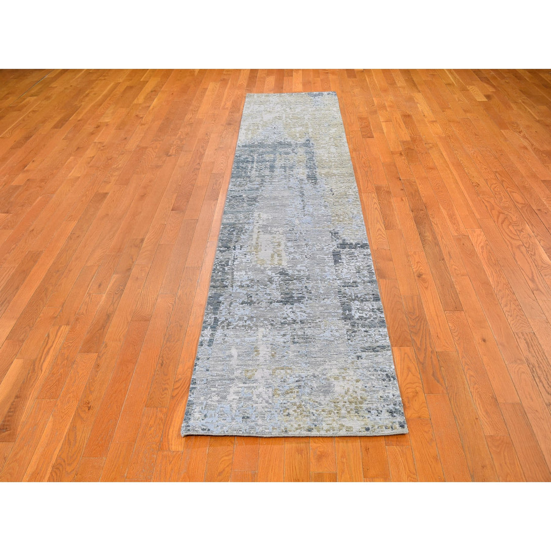 Hand Knotted Modern and Contemporary Runner > Design# CCSR59623 > Size: 2'-6" x 12'-3"
