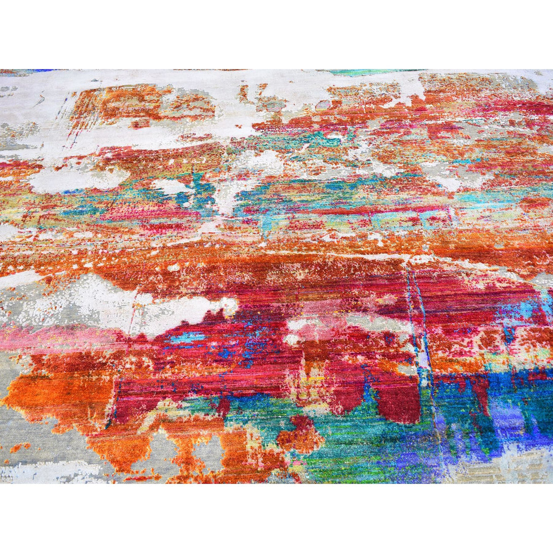 Hand Knotted Modern and Contemporary Area Rug > Design# CCSR59725 > Size: 9'-0" x 12'-3"