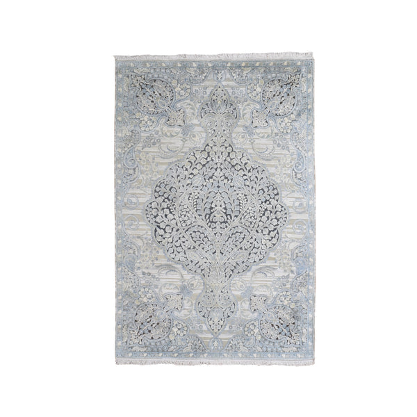 Hand Knotted Transitional Area Rug > Design# CCSR59745 > Size: 4'-0" x 6'-3"