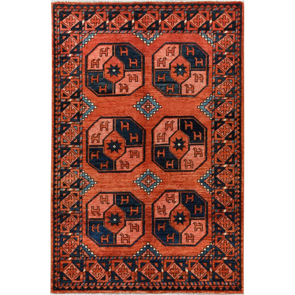 Hand Knotted Tribal Area Rug > Design# CCSR60000 > Size: 3'-2" x 4'-10"