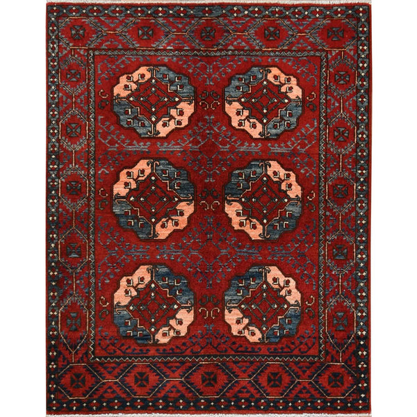 Hand Knotted Tribal Area Rug > Design# CCSR60002 > Size: 3'-5" x 4'-4"