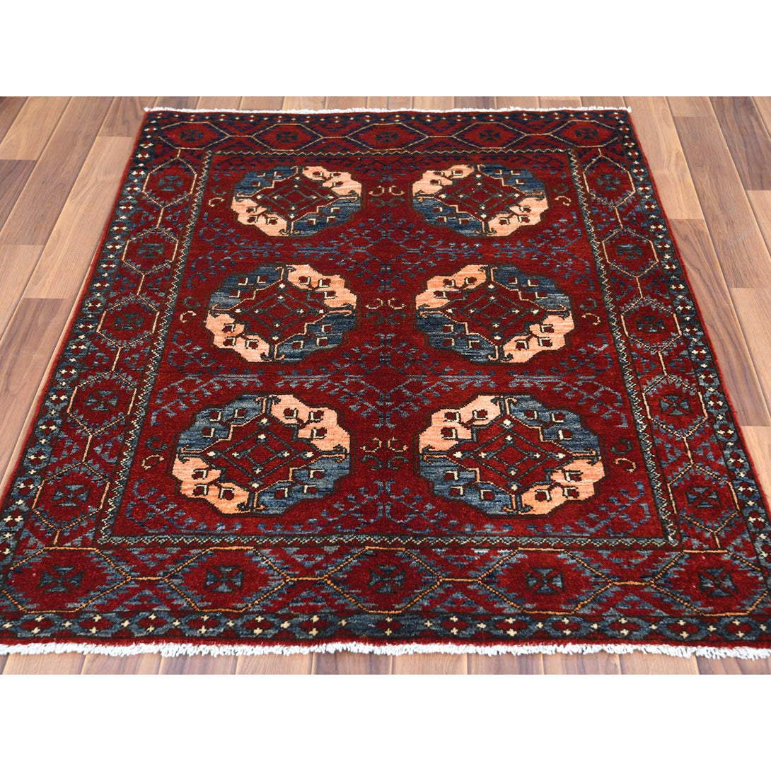 Hand Knotted Tribal Area Rug > Design# CCSR60002 > Size: 3'-5" x 4'-4"