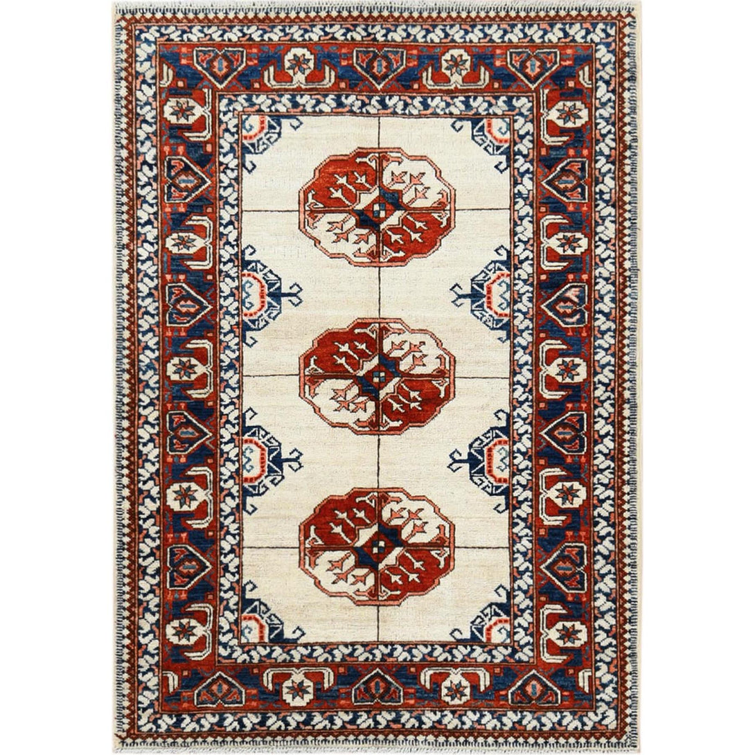 Hand Knotted Tribal Area Rug > Design# CCSR60005 > Size: 3'-4" x 4'-8"