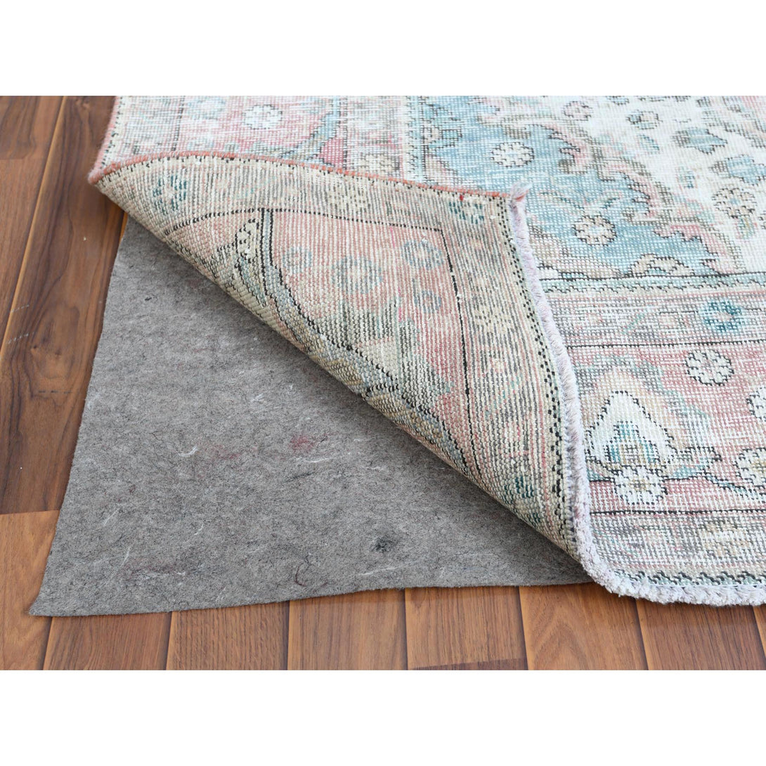 Hand Knotted White Washed Area Rug > Design# CCSR60183 > Size: 6'-8" x 9'-8"