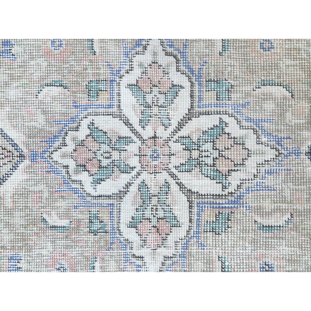 Hand Knotted White Washed Area Rug > Design# CCSR60186 > Size: 6'-2" x 9'-7"