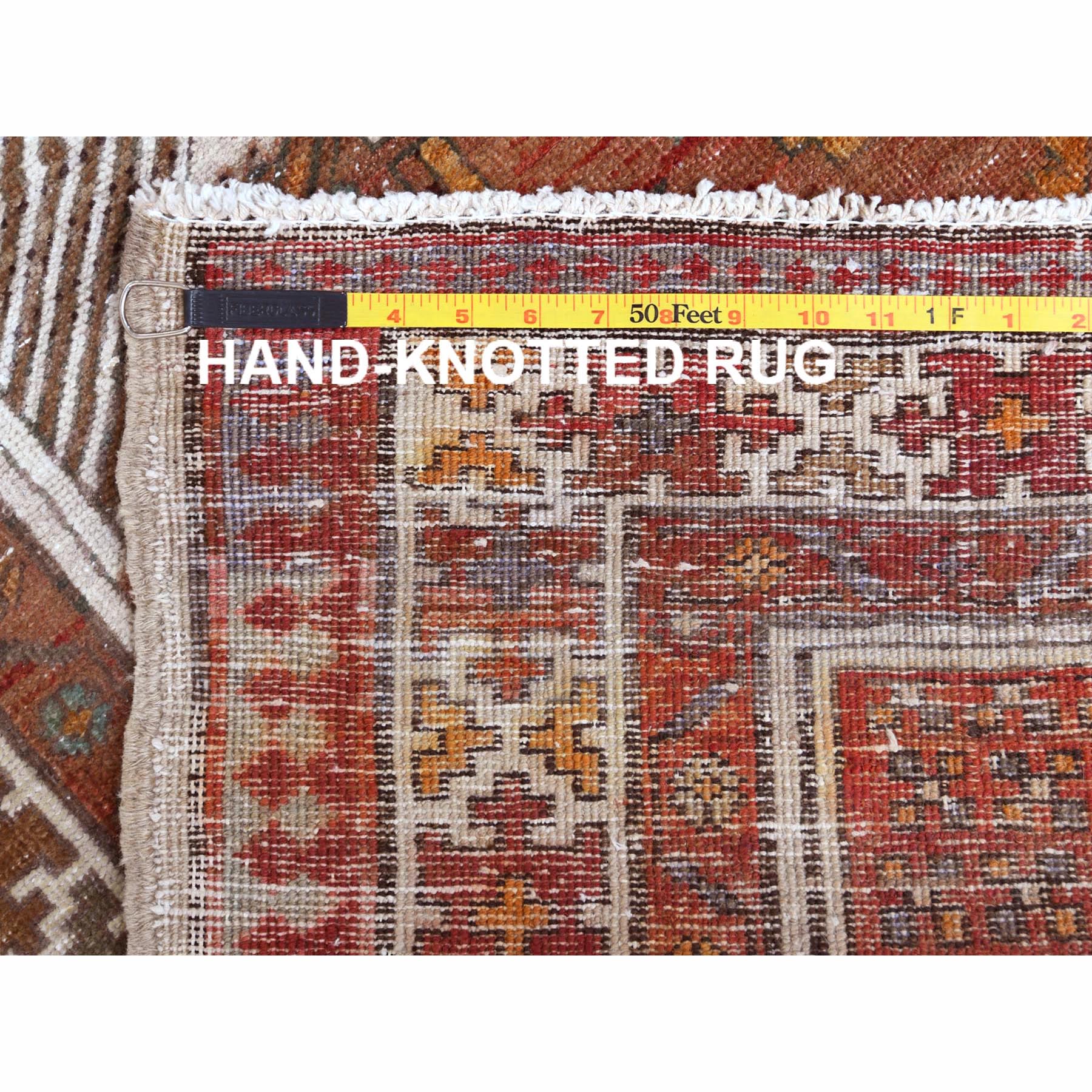 Hand Knotted Vintage Runner > Design# CCSR60982 > Size: 3'-5" x 9'-7"