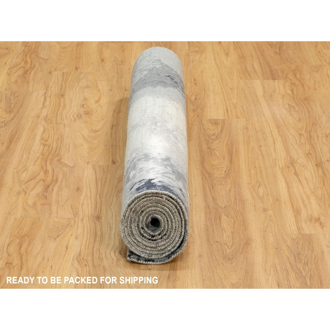 Hand Knotted Modern and Contemporary Runner > Design# CCSR62024 > Size: 4'-3" x 10'-0"