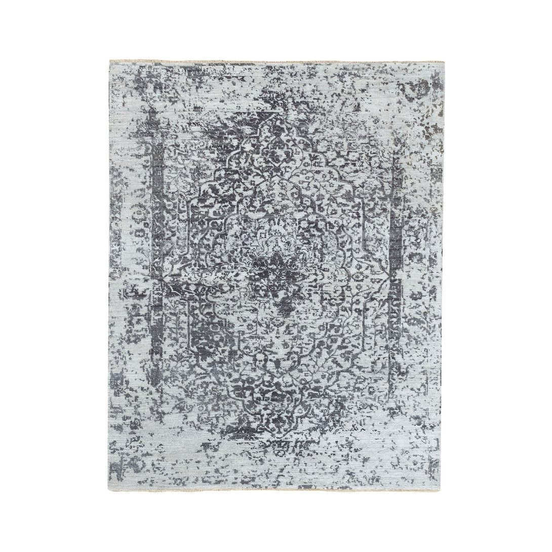 Hand Knotted Transitional Area Rug > Design# CCSR62068 > Size: 5'-3" x 7'-0"