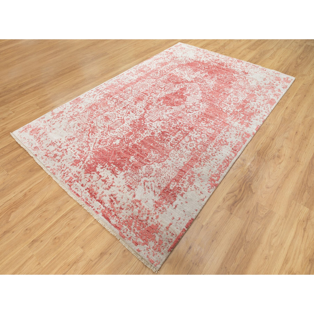 Hand Knotted Transitional Area Rug > Design# CCSR62069 > Size: 6'-0" x 9'-2"