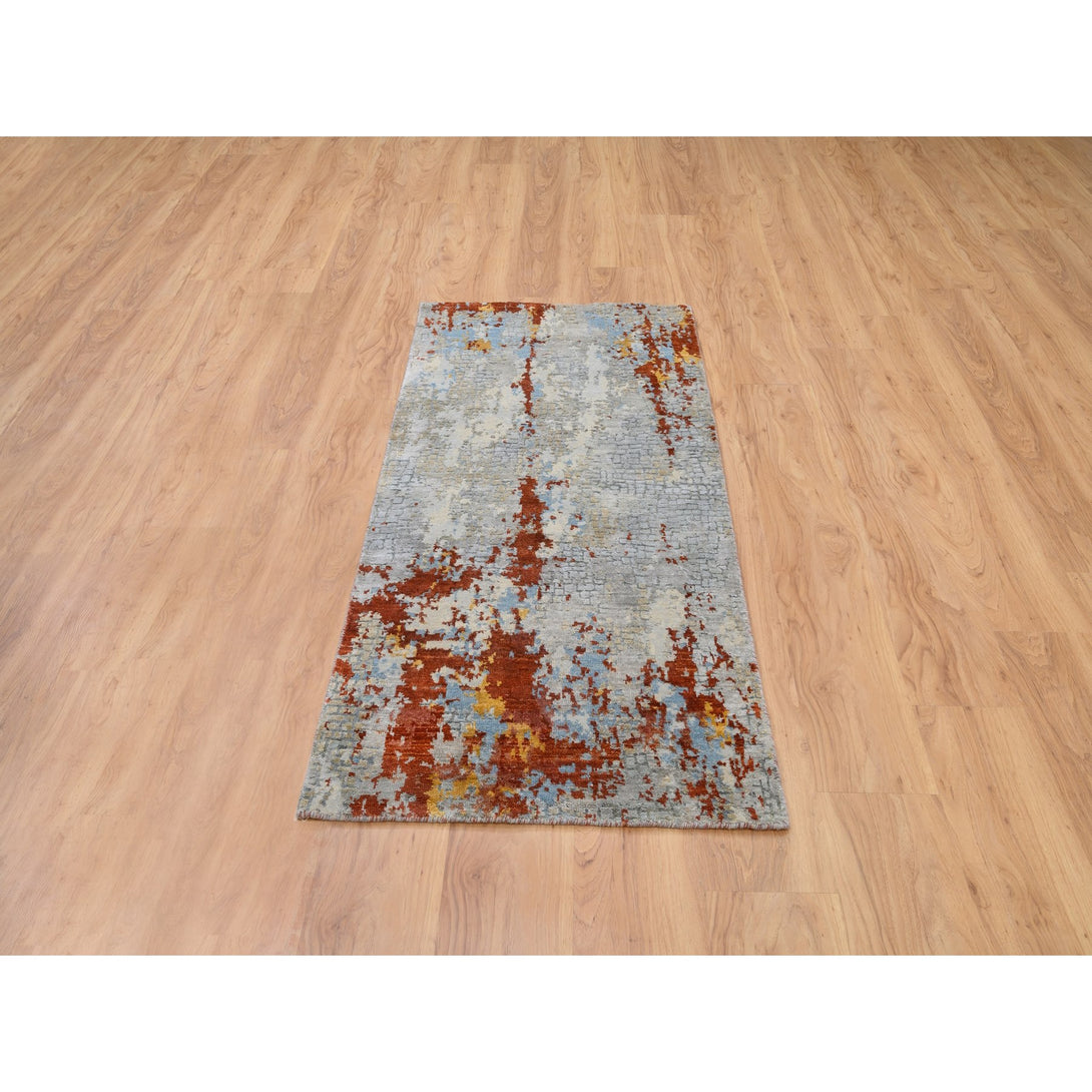 Hand Knotted Modern and Contemporary Runner > Design# CCSR62111 > Size: 2'-6" x 5'-10"