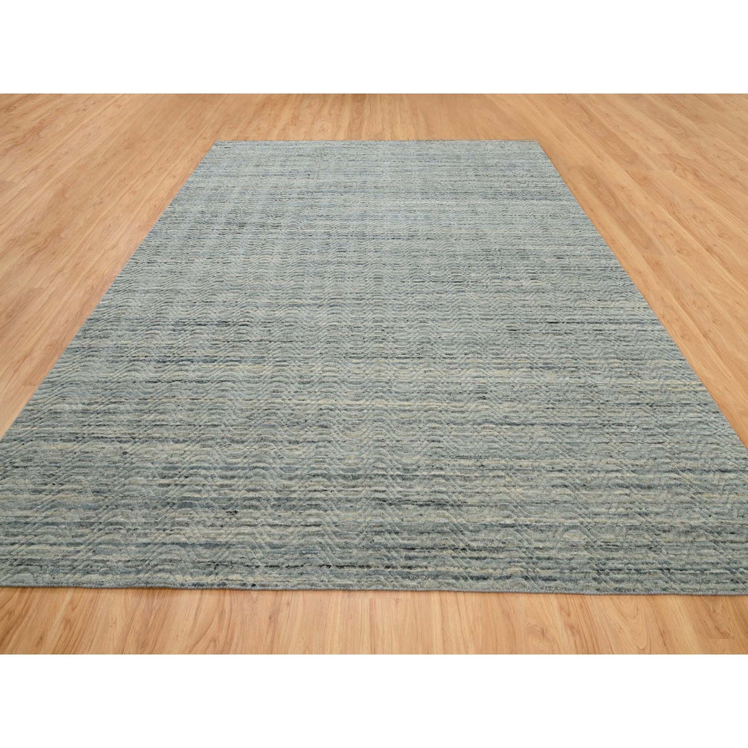 Hand Loomed Modern and Contemporary Area Rug > Design# CCSR62115 > Size: 9'-0" x 11'-10"