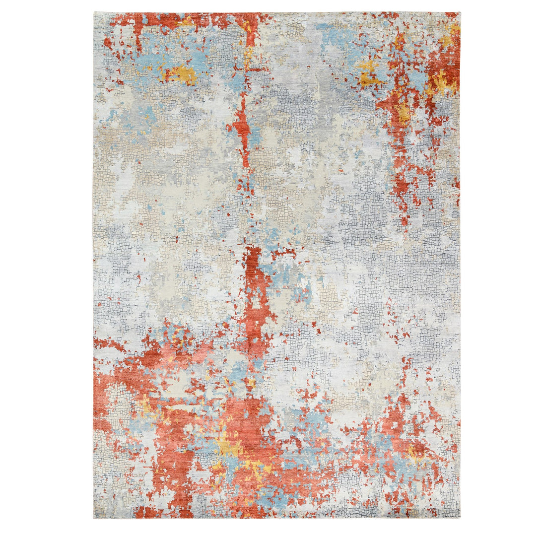 Hand Knotted Modern and Contemporary Area Rug > Design# CCSR62135 > Size: 8'-10" x 12'-0"
