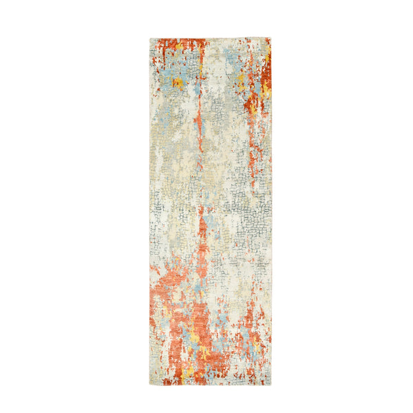 Hand Knotted Modern and Contemporary Runner > Design# CCSR62155 > Size: 2'-7" x 7'-10"