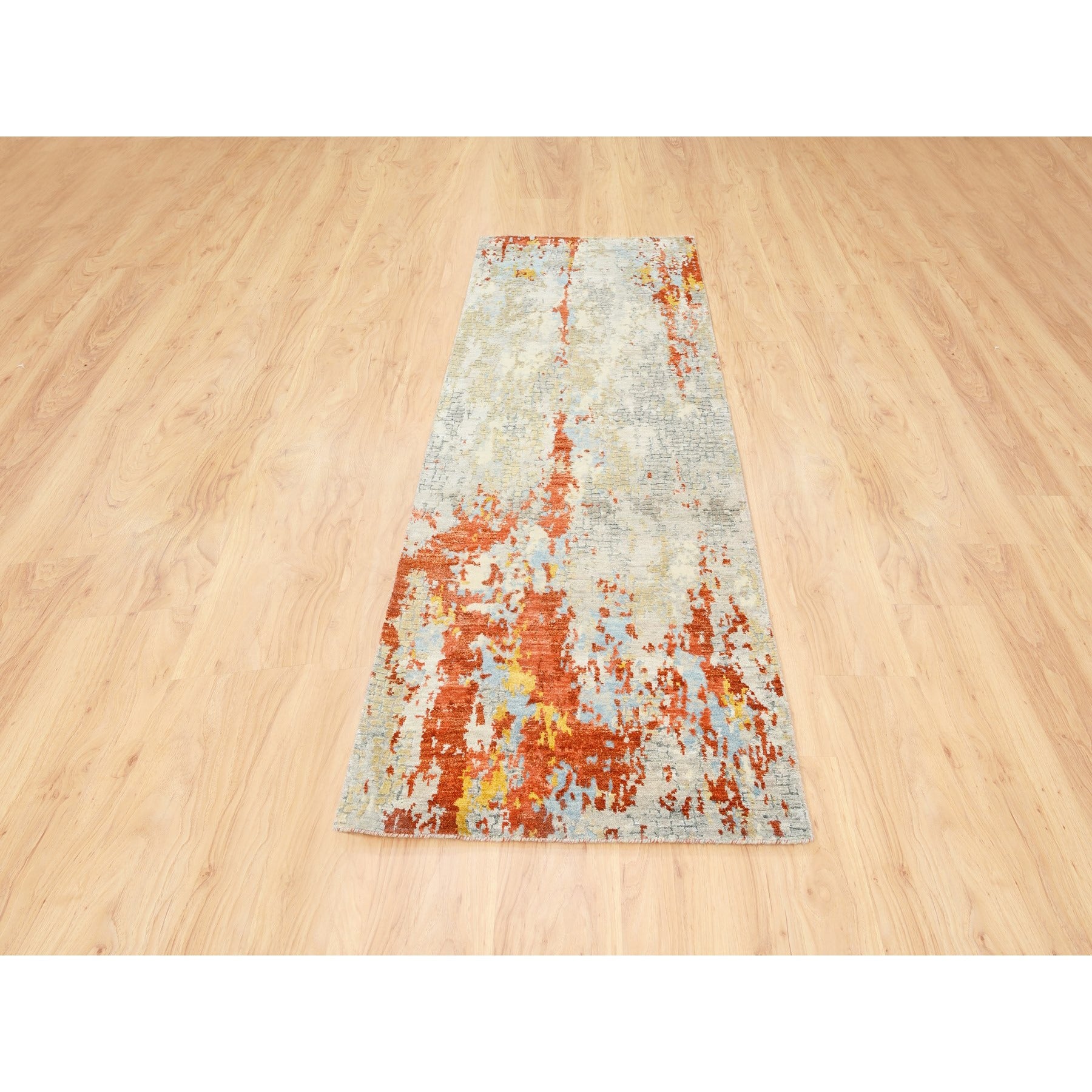 Hand Knotted Modern and Contemporary Runner > Design# CCSR62168 > Size: 2'-7" x 8'-0"