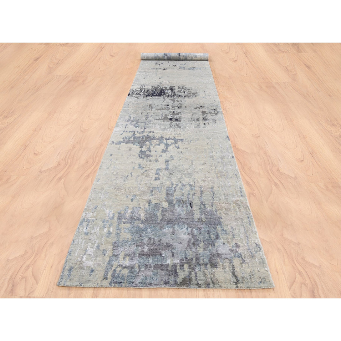 Hand Knotted Modern and Contemporary Runner > Design# CCSR62177 > Size: 2'-7" x 17'-8"