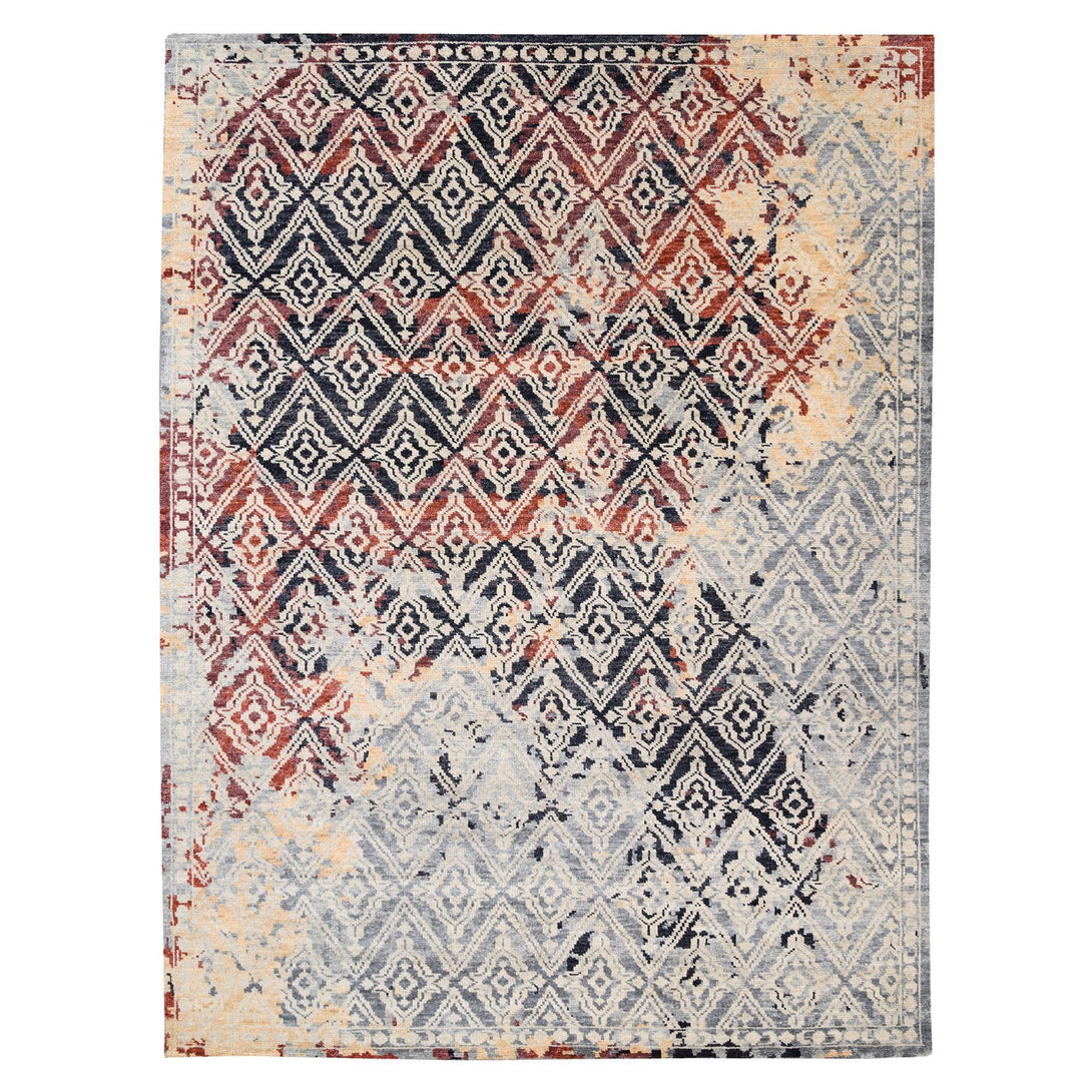 Hand Knotted Tribal Area Rug > Design# CCSR62202 > Size: 9'-0" x 12'-1"