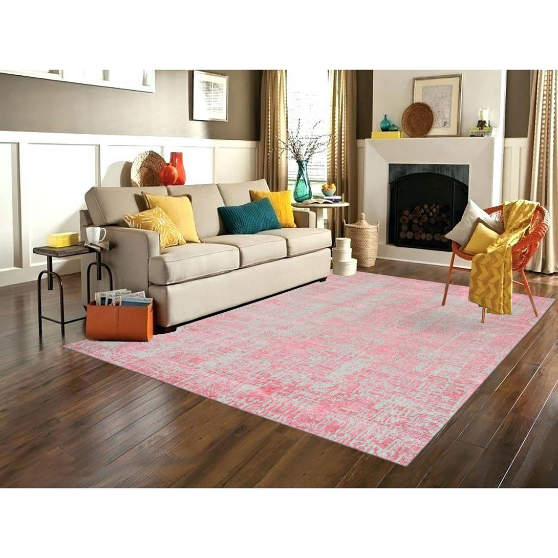 Hand Loomed Modern and Contemporary Area Rug > Design# CCSR62257 > Size: 7'-10" x 10'-1"