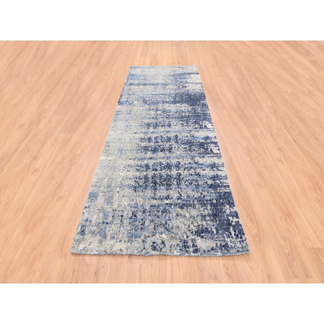 Hand Knotted Modern and Contemporary Runner > Design# CCSR62260 > Size: 3'-10" x 10'-3"