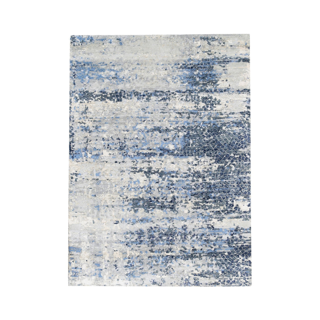 Hand Knotted Modern and Contemporary Area Rug > Design# CCSR62261 > Size: 4'-2" x 6'-0"