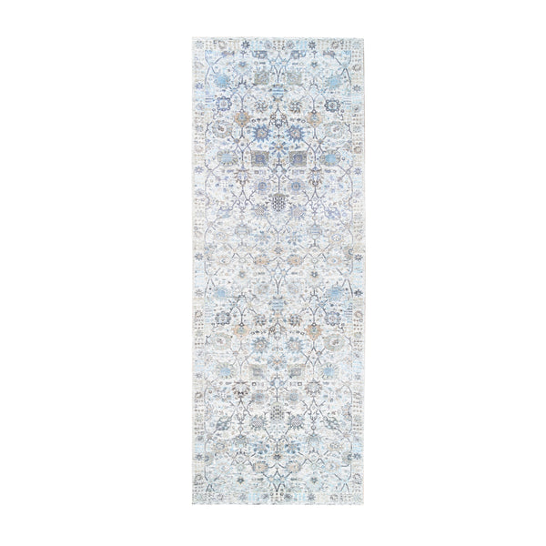 Hand Knotted Transitional Runner > Design# CCSR62287 > Size: 4'-3" x 12'-2"