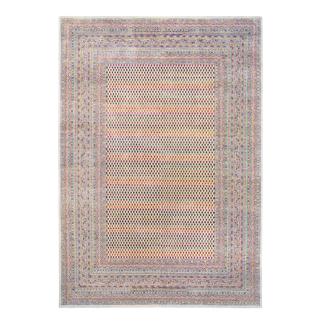 Hand Knotted Modern and Contemporary Area Rug > Design# CCSR62309 > Size: 9'-10" x 14'-0"