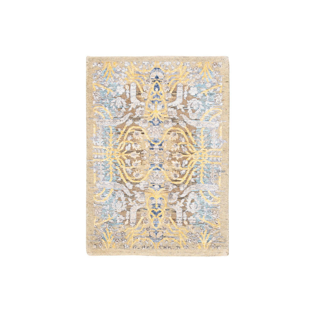 Hand Knotted Transitional Area Rug > Design# CCSR62322 > Size: 2'-1" x 3'-0"