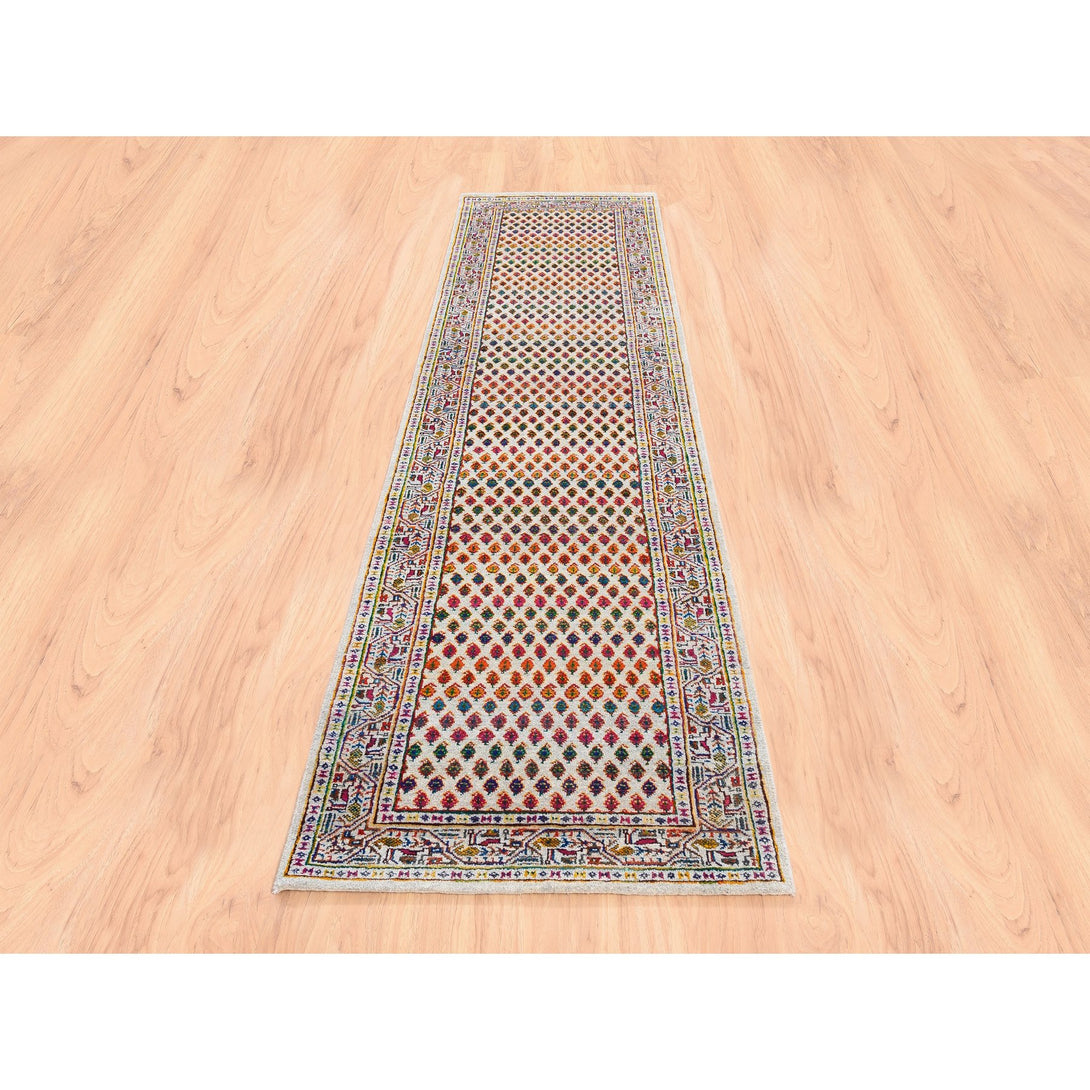 Hand Knotted Modern and Contemporary Runner > Design# CCSR62338 > Size: 2'-4" x 10'-2"