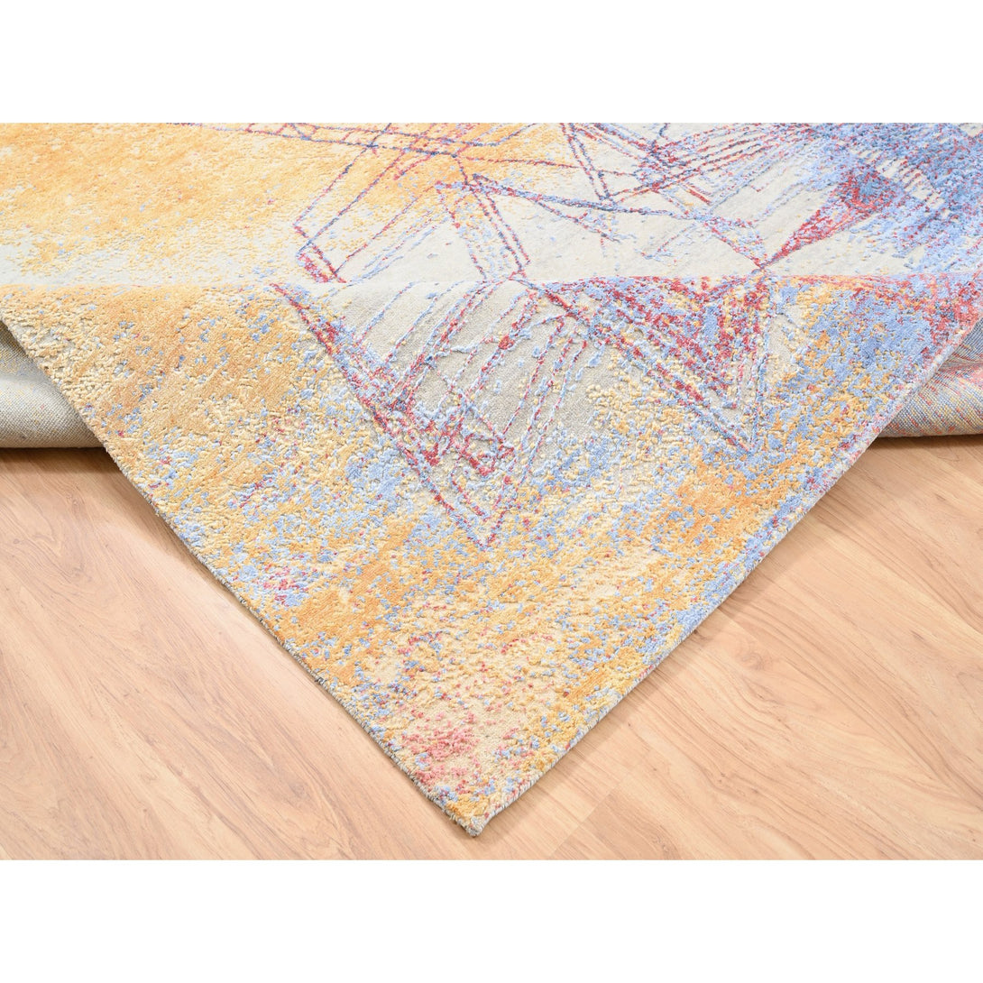 Hand Knotted Modern and Contemporary Area Rug > Design# CCSR62412 > Size: 8'-0" x 10'-2"
