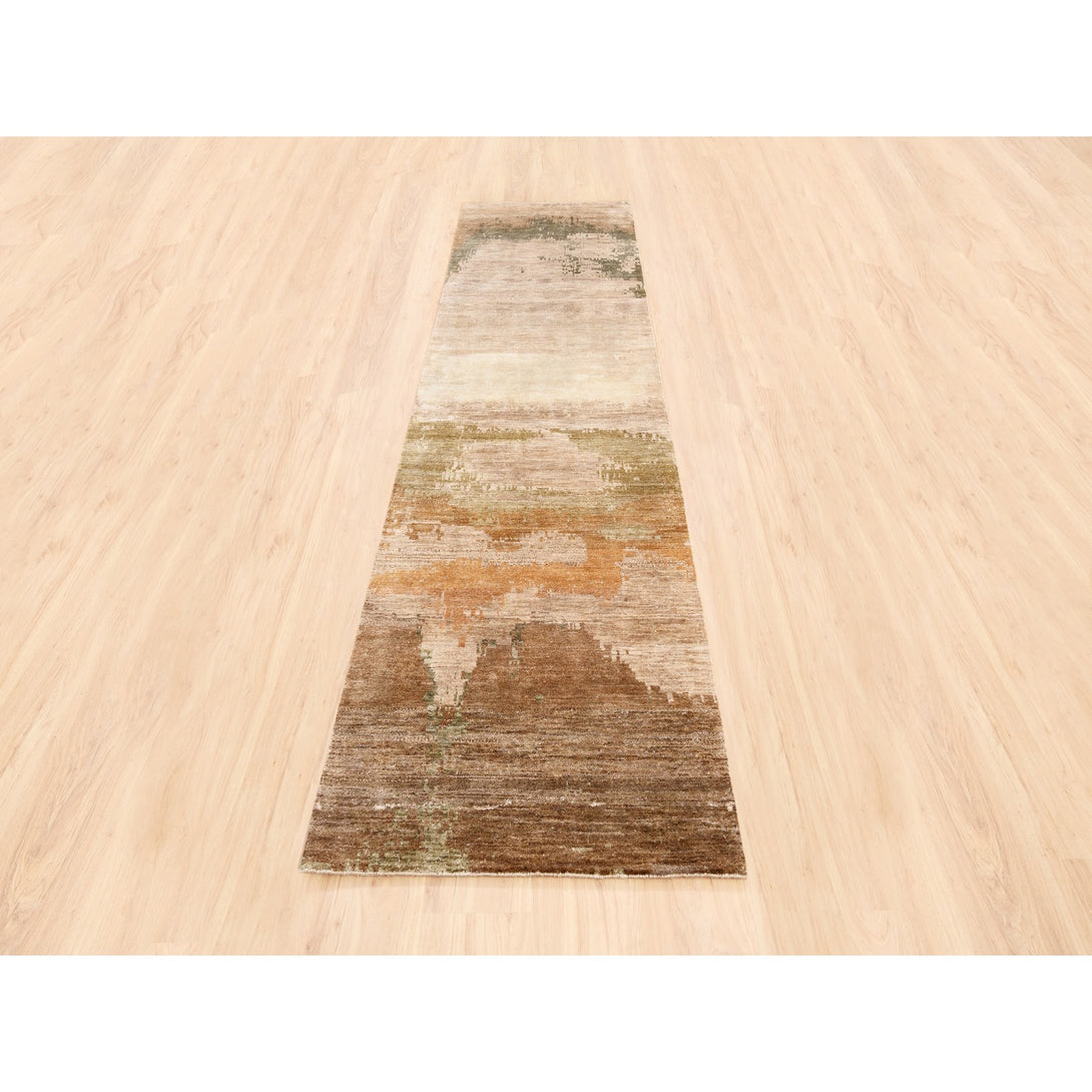 Hand Knotted Modern and Contemporary Runner > Design# CCSR62420 > Size: 2'-9" x 10'-1"