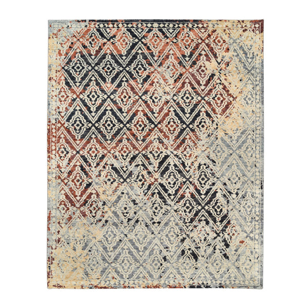 Hand Knotted Tribal Area Rug > Design# CCSR62649 > Size: 8'-1" x 10'-1"