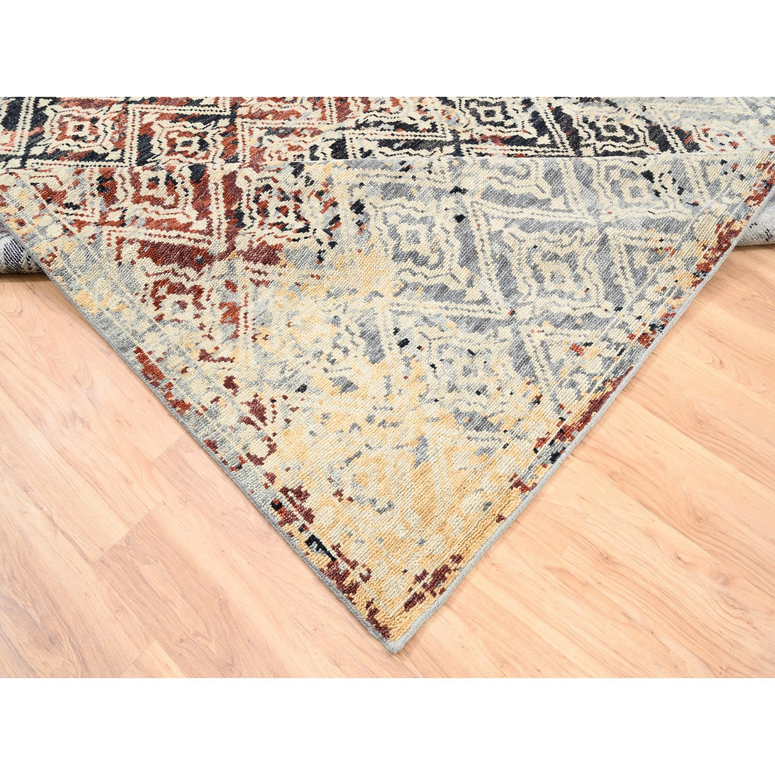 Hand Knotted Tribal Area Rug > Design# CCSR62649 > Size: 8'-1" x 10'-1"