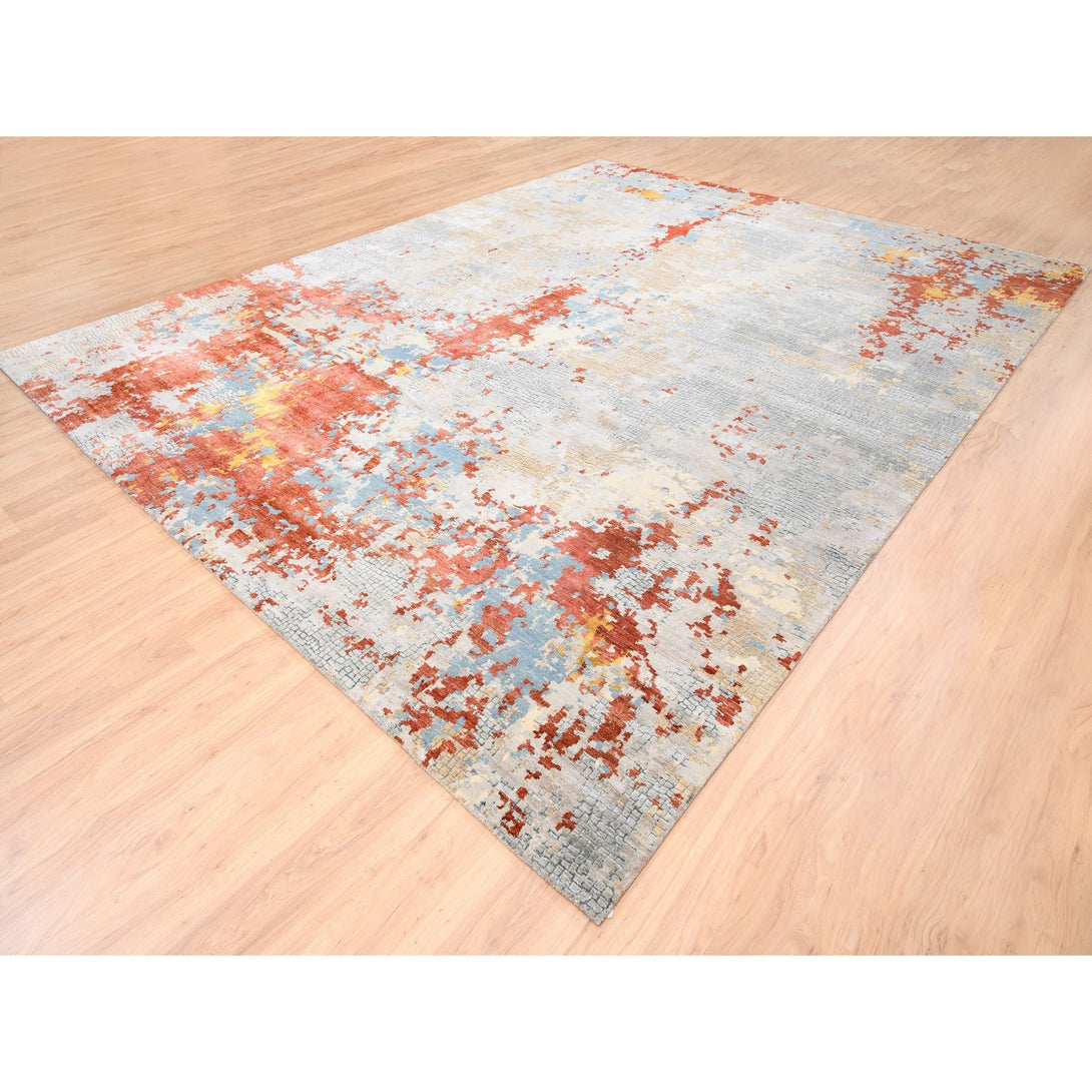 Hand Knotted Modern and Contemporary Area Rug > Design# CCSR62675 > Size: 11'-8" x 15'-0"