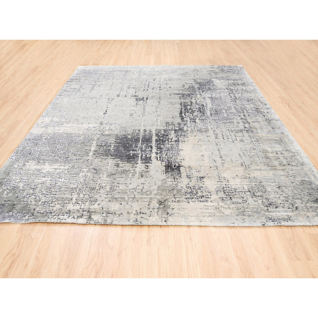 Hand Knotted Modern and Contemporary Area Rug > Design# CCSR62694 > Size: 9'-9" x 10'-0"