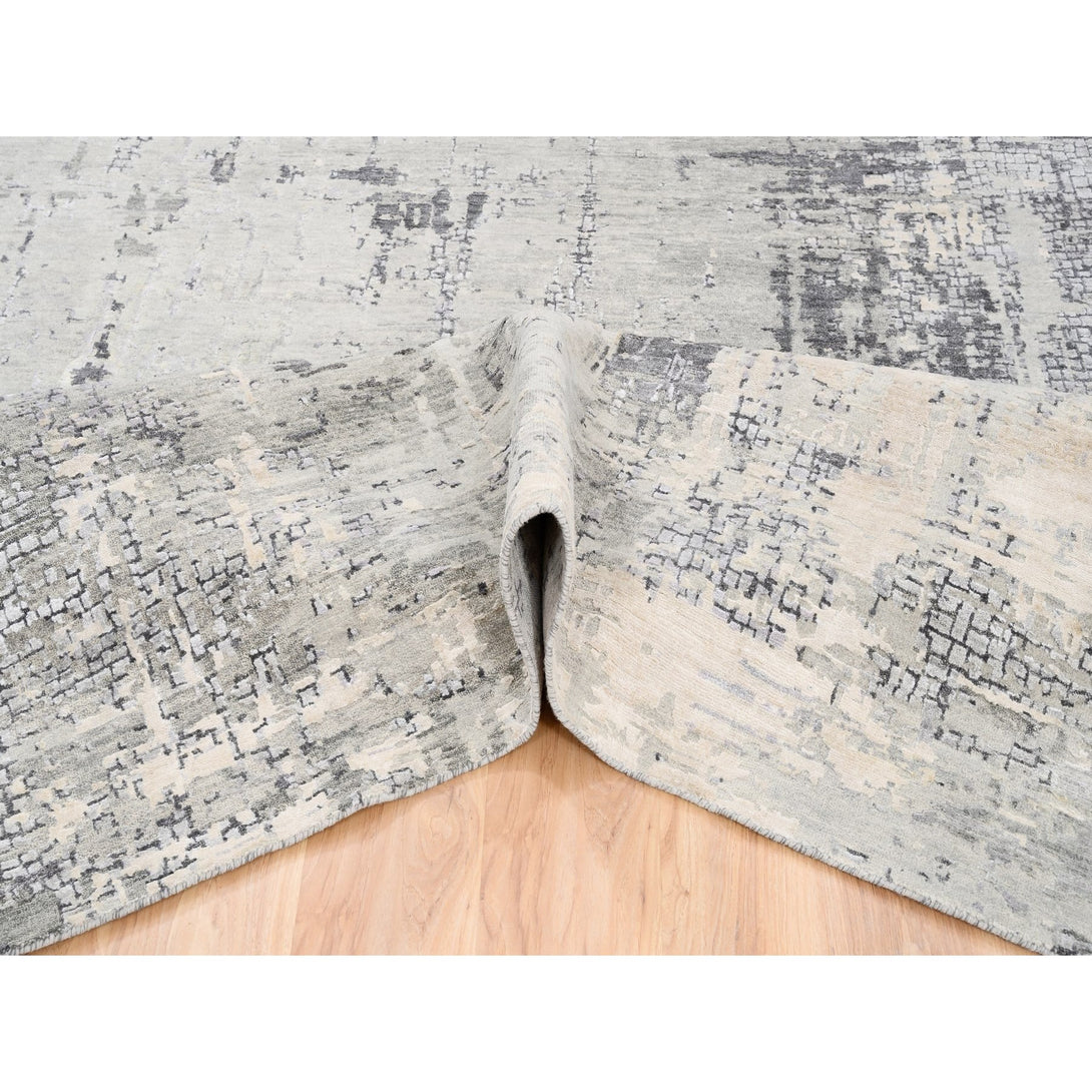 Hand Knotted Modern and Contemporary Area Rug > Design# CCSR62694 > Size: 9'-9" x 10'-0"