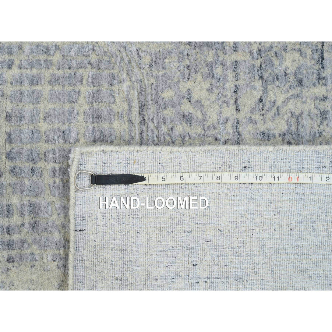 Hand Loomed Neutral Modern Rectangle Runner > Design# CCSR63761 > Size: 2'-6" x 8'-0"