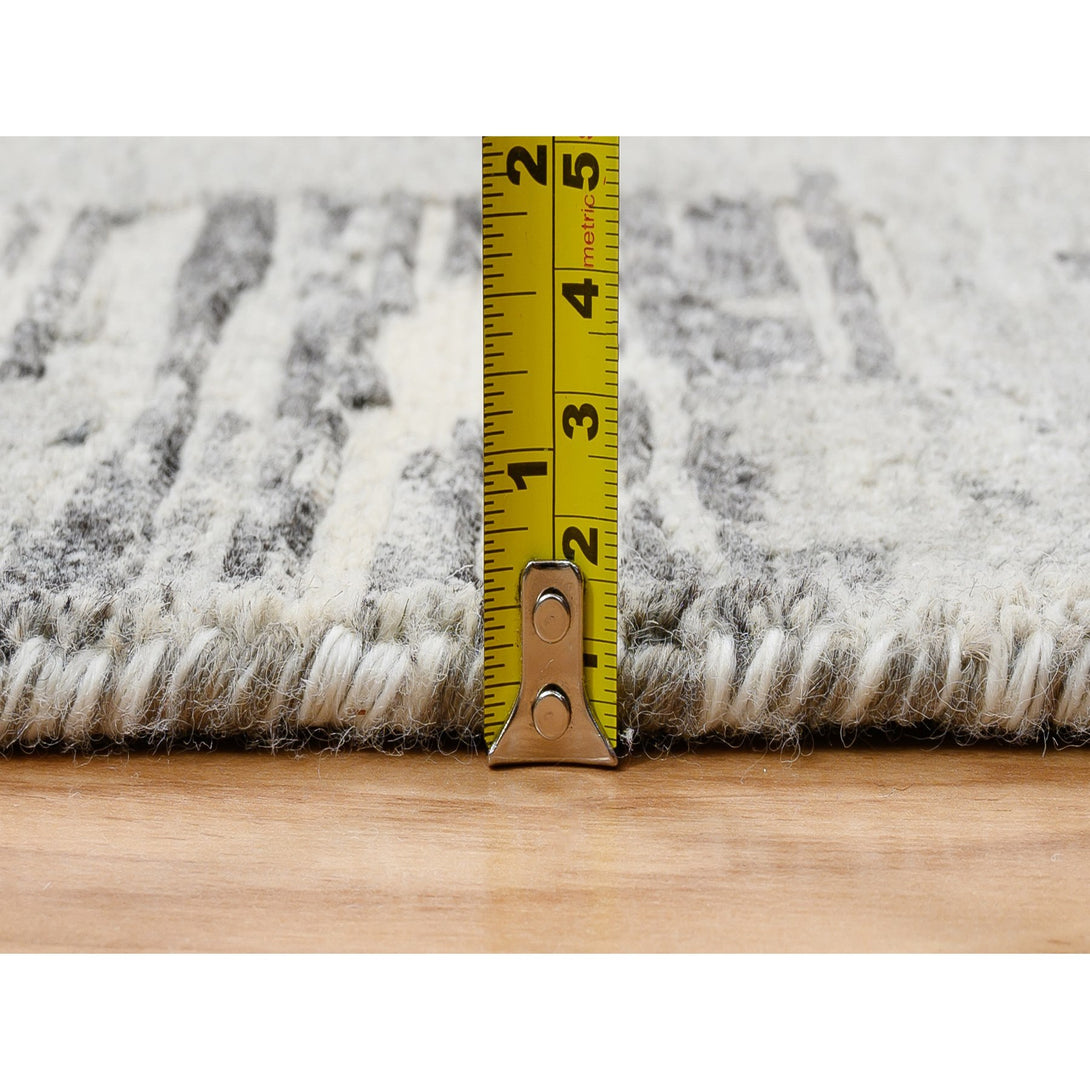 Hand Knotted Neutral Modern Rectangle Doormat > Design# CCSR64237 > Size: 2'-1" x 3'-1"