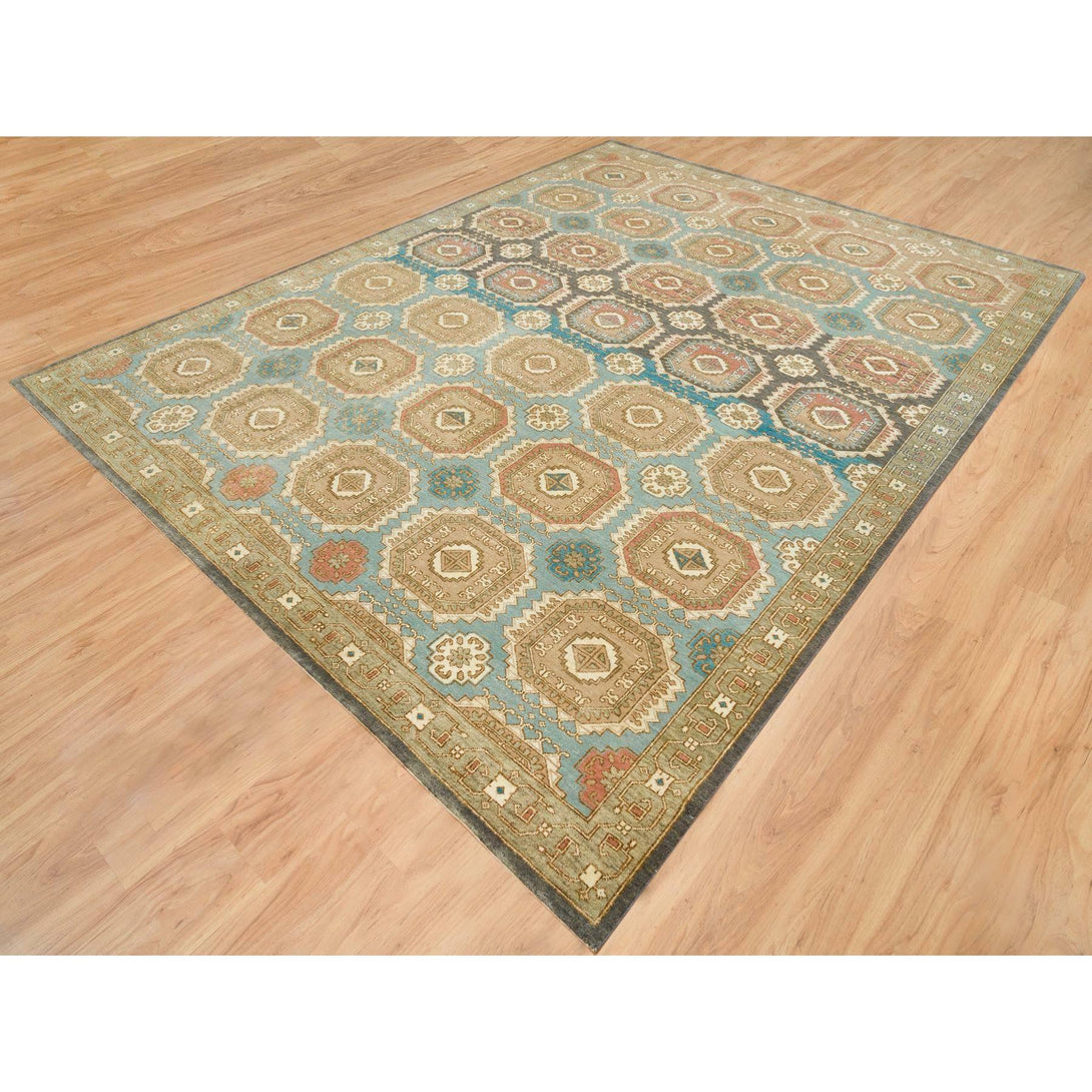 Handmade rugs, Carpet Culture Rugs, Rugs NYC, Hand Knotted Transitional Area Rug > Design# CCSR65543 > Size: 9'-1" x 12'-1"
