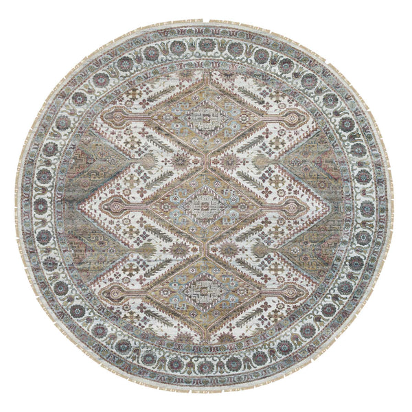 Handmade Tribal & Geometric Area Rug > Design# CCSR65589 > Size: 9'-9" x 9'-9"
