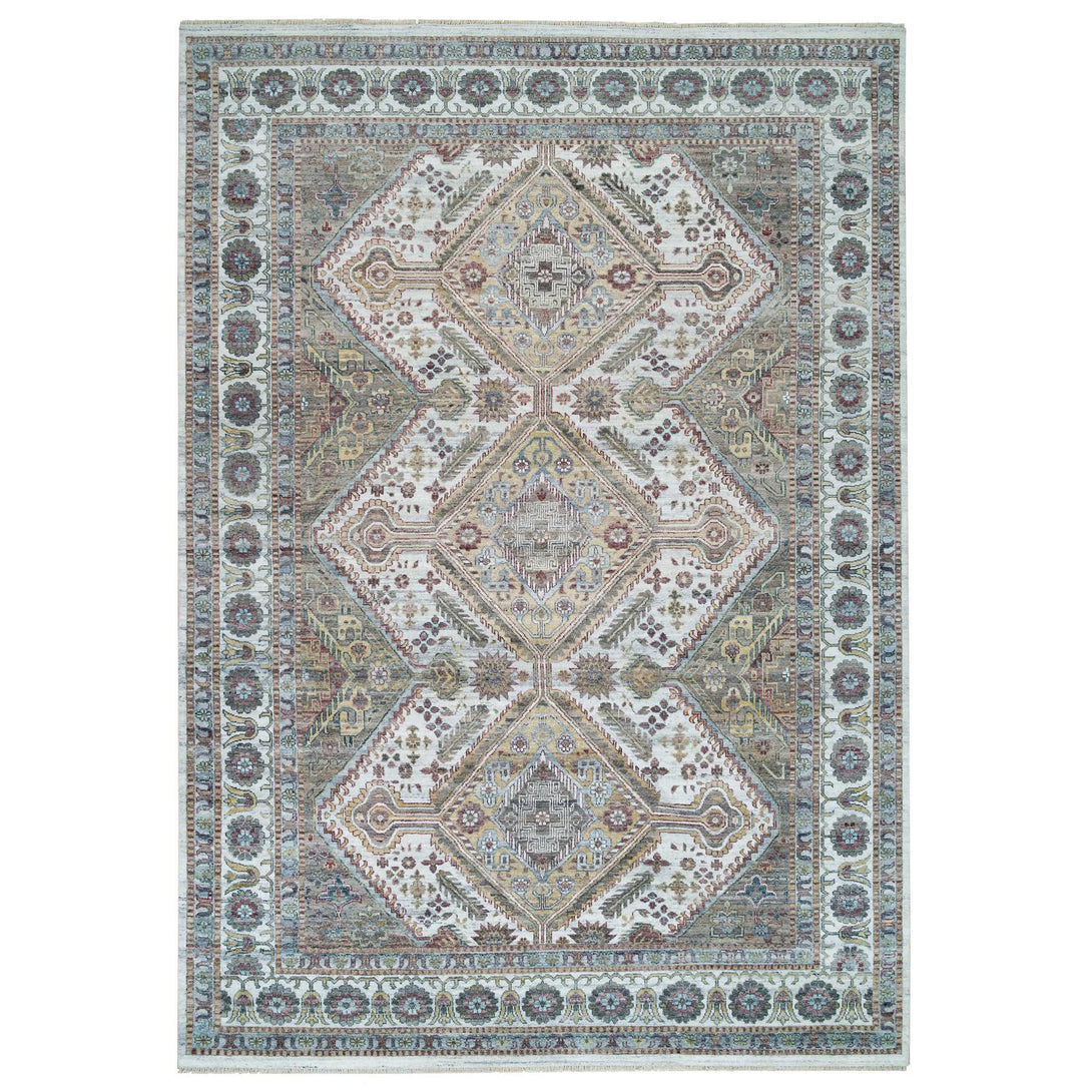 Handmade rugs, Carpet Culture Rugs, Rugs NYC, Hand Knotted Decorative Area Rug > Design# CCSR65617 > Size: 9'-10" x 14'-2"