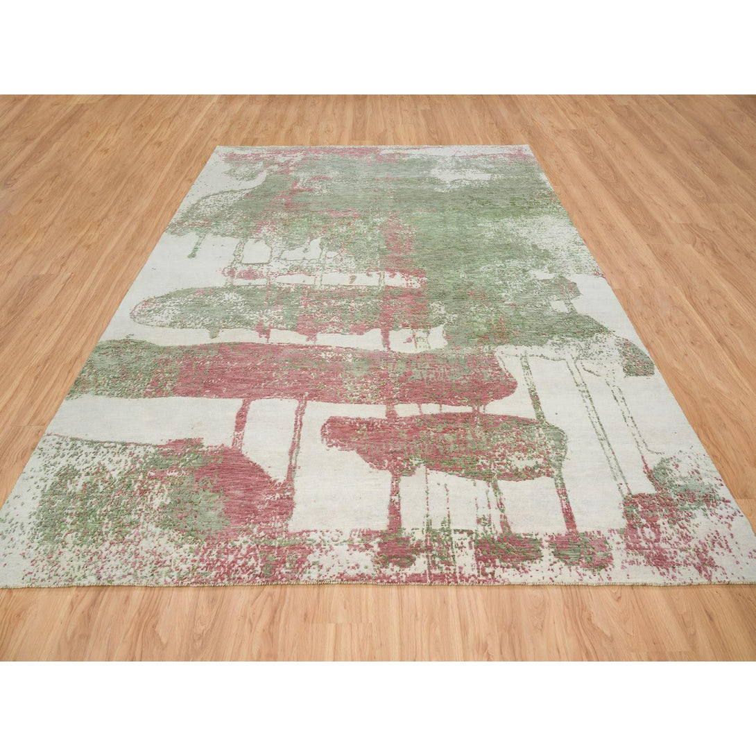 Handmade rugs, Carpet Culture Rugs, Rugs NYC, Hand Knotted Modern Area Rug > Design# CCSR65623 > Size: 9'-0" x 11'-10"