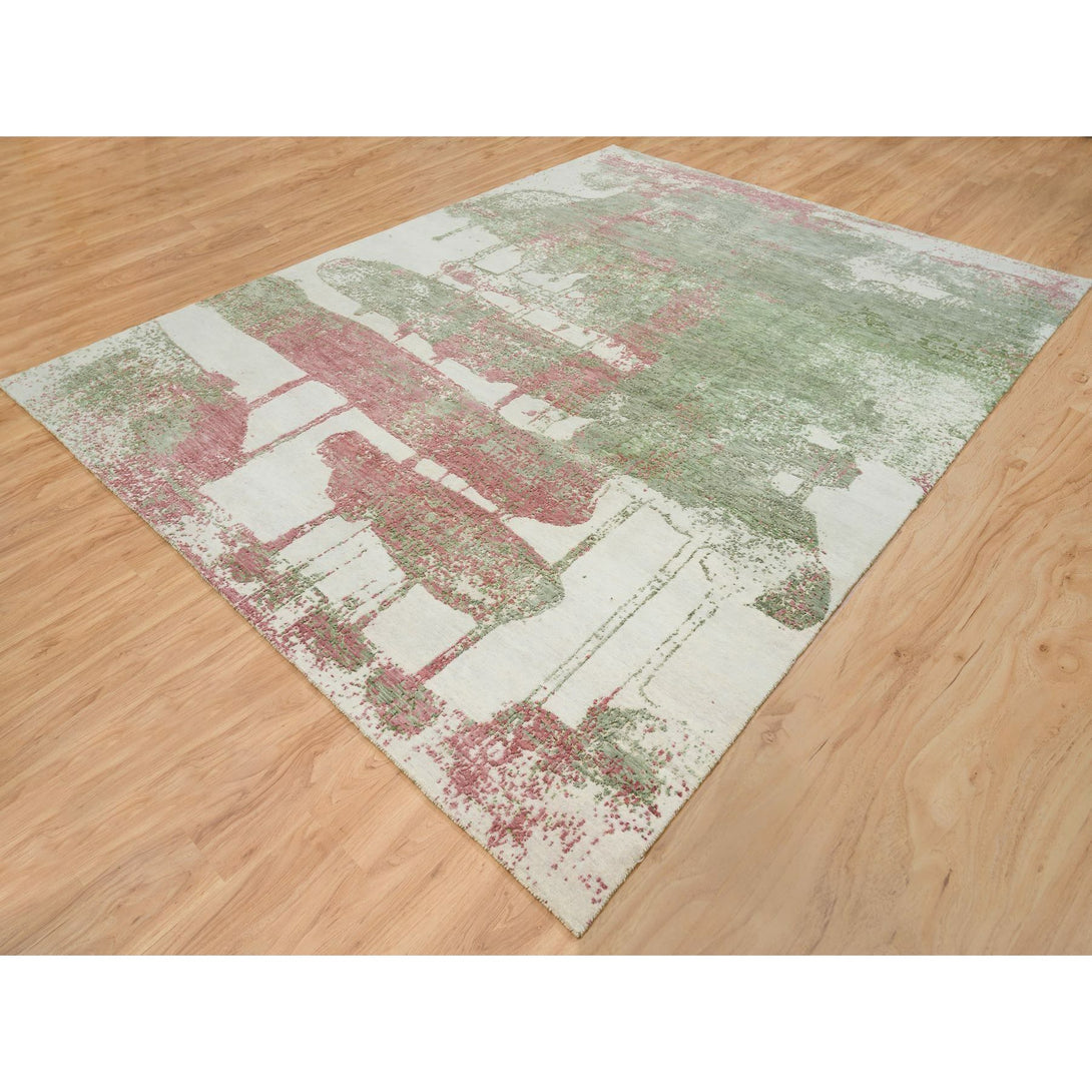 Handmade rugs, Carpet Culture Rugs, Rugs NYC, Hand Knotted Modern Area Rug > Design# CCSR65623 > Size: 9'-0" x 11'-10"